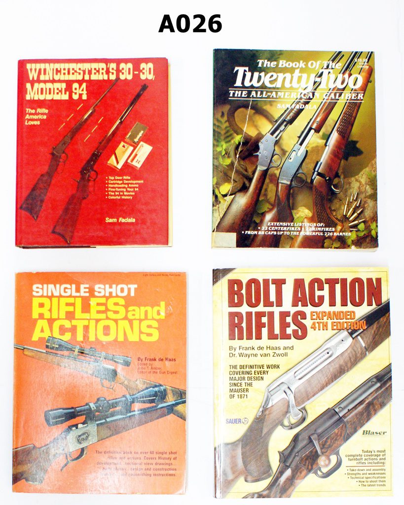 75A-A026 - Rifle Books x 4