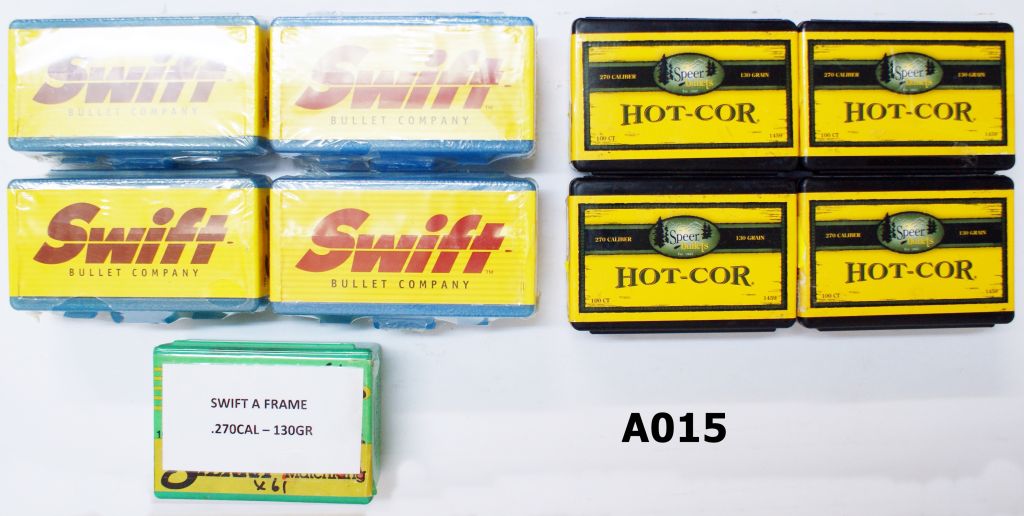 076A-A015-.270win Swift & Speer Bullets x 661