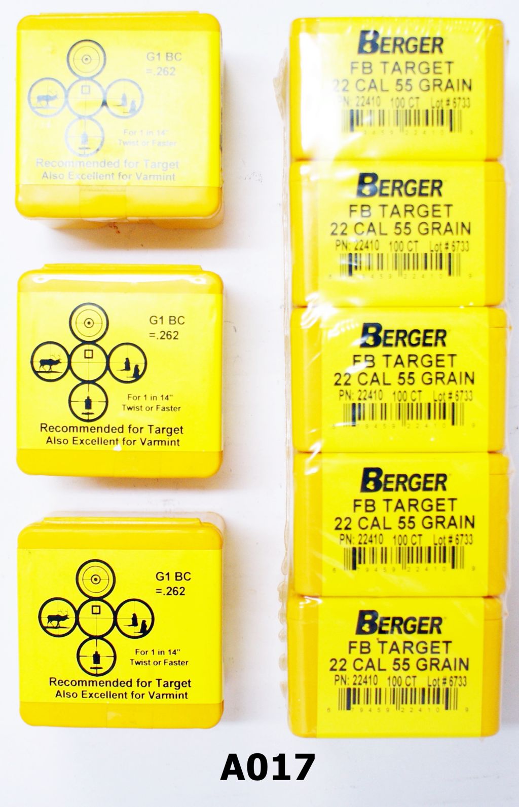 076A-A017-.22-250rem Bullets x 800
