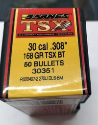 .30 Barnes 168gr TSX (50)