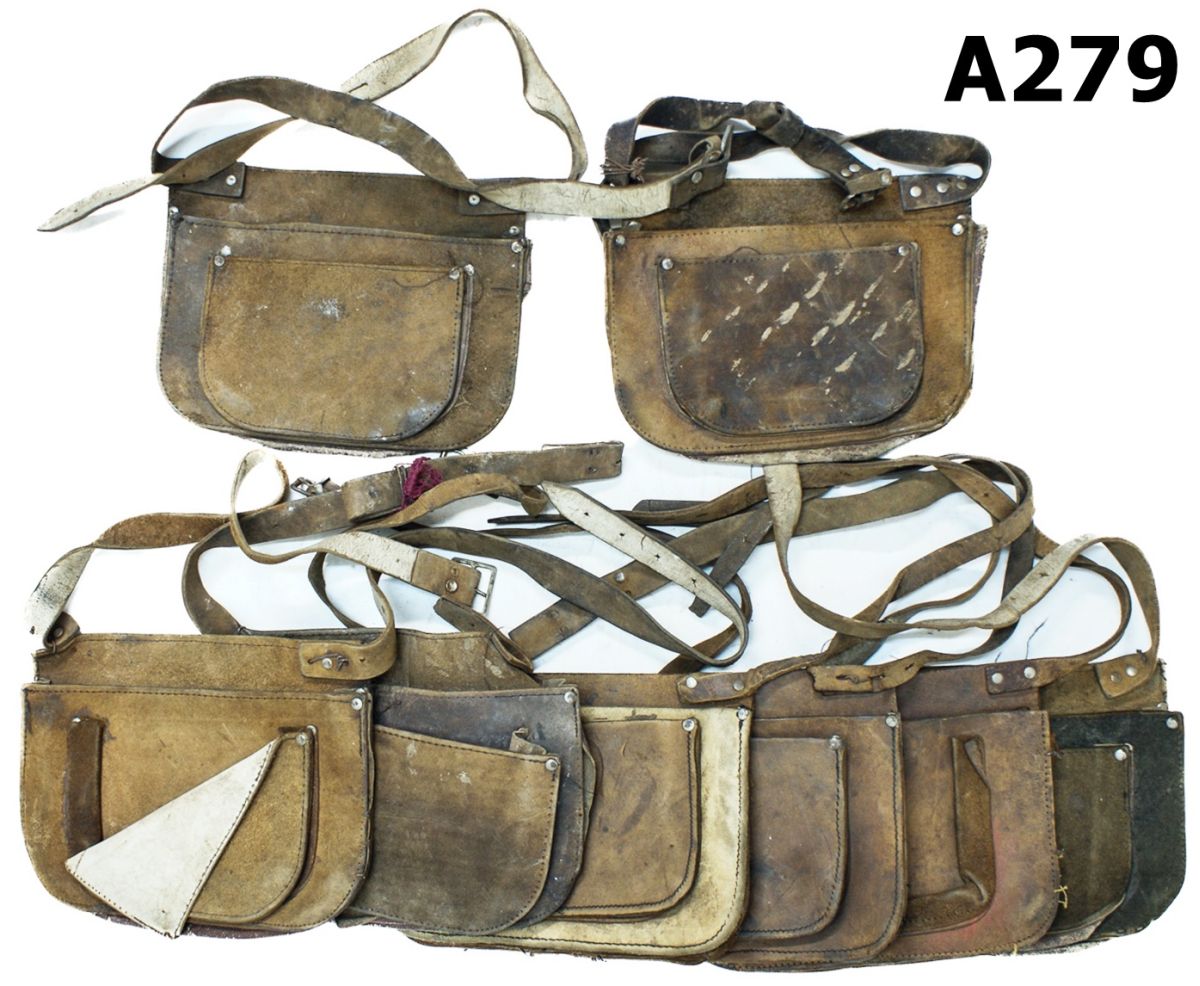 082A-A279-Carpenter's Leather Tool Belts - Two Pocket x 8
