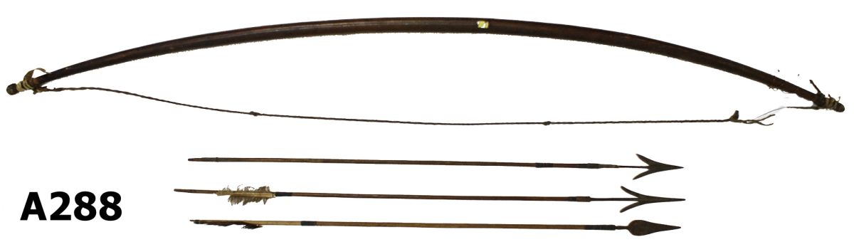 082A-A288-Native African Bow & Arrow