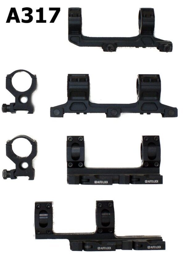 Type Ring Base 082A-A317-Assorted Weaver Type Base & Rings (5) β Classic Arms