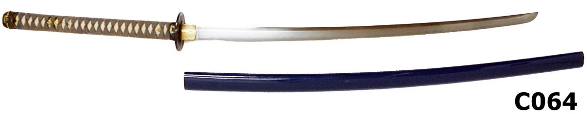 Auc82-Unsold-C064-Japanese Katana Sword - Repro
