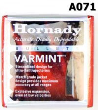 083A-A071-.22cal Hornady Varmint 45gr Hornet Bullets x 100 (1x100)