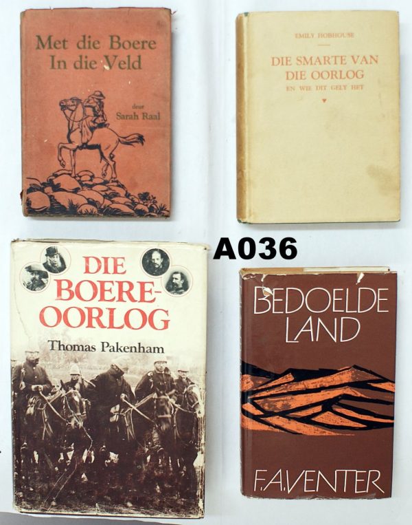 "Afrikaans Boer War Books & History" x 4