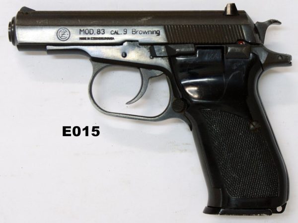 077A-E015-9mms CZ Mod 83 Pistol
