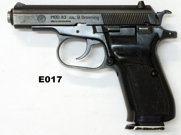 077A-E017-9mms CZ Mod 83 Pistol