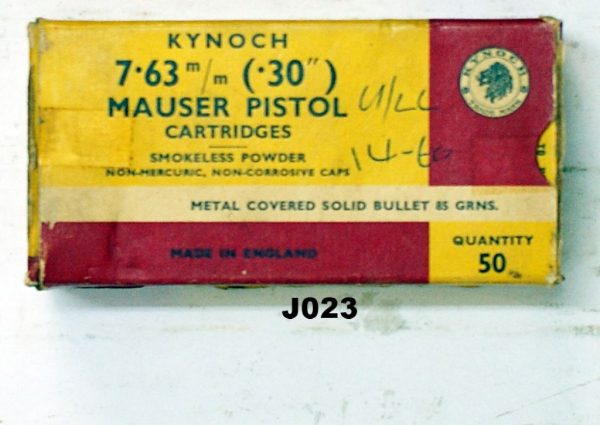 7.63 (.30) Mauser Kynoch Round