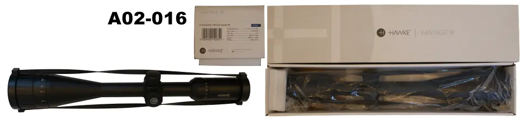 089-A02-016 6-24x50 A0 Mil Dot Center IR Hawke Scope - Boxed