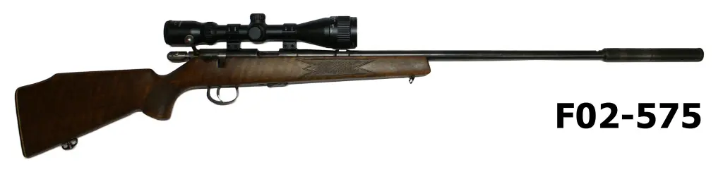 089-F02-575 .22lr Anschutz Model 1416 Bolt Action Repeating Rifle - Scoped