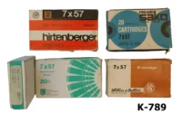 089-K-789  7x57mm Ammunition Mixed x 120