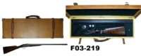 090-F003-219  -12ga Aya Model 52E S/S Sidelock Ejector Shotgun - Cased
