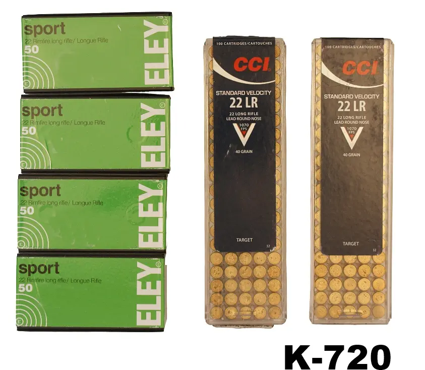 092-K-720 .22lr Mixed Ammunition x 400 Rounds