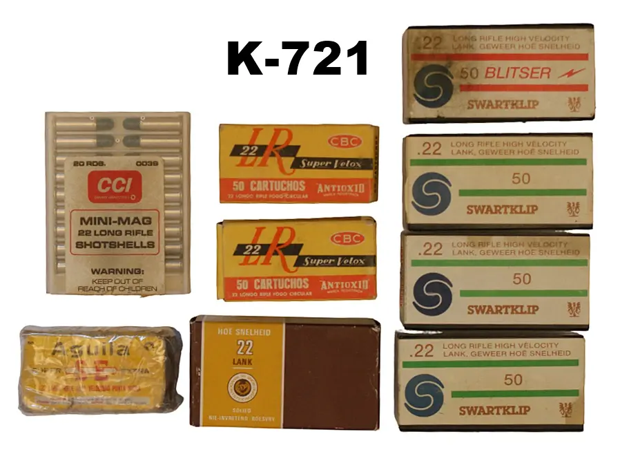 092-K-721 .22lr Mixed Ammunition x 420