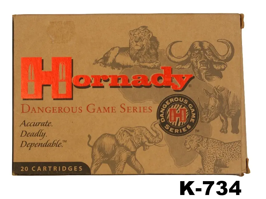 092-K-734 .404jeffery Hornady 400gr DGS Ammunition x 20 Rounds
