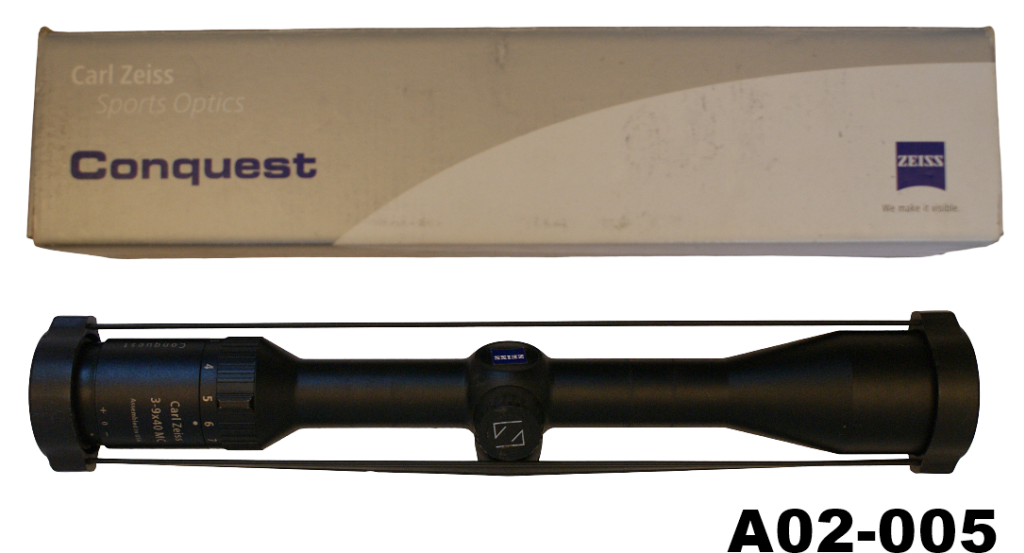 A02-005    Carl Zeiss Conquest 3-9x40 MC Rifle Scope - Boxed