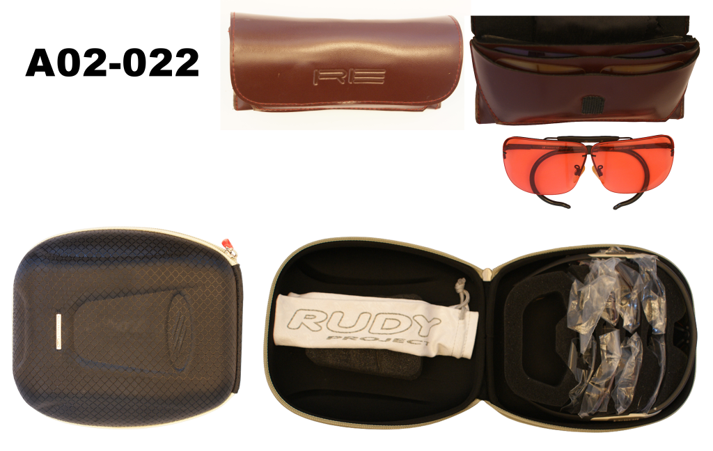 A02-022    Shooting Glasses x 2 - Cased