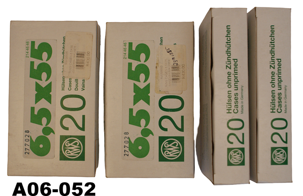 A06-052    6.5x55swed RWS New Cases x 80