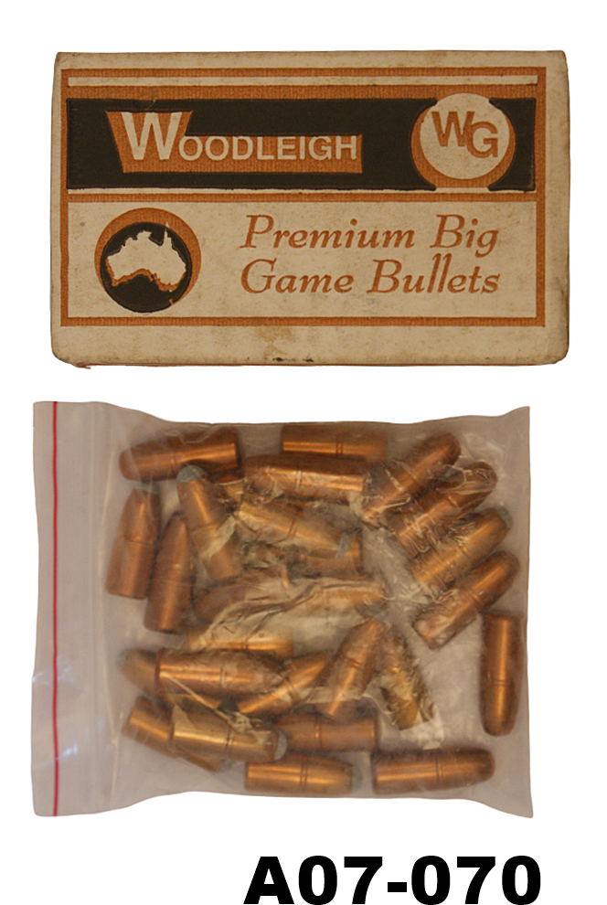 A07-070    10.75x68 Woodleigh 347gr SN Big Game Bullets x 77