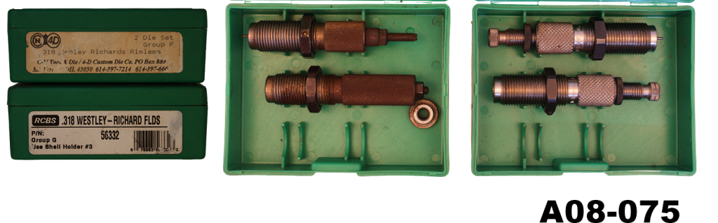 A08-075    .318westley richards RCBS Die Sets x 2