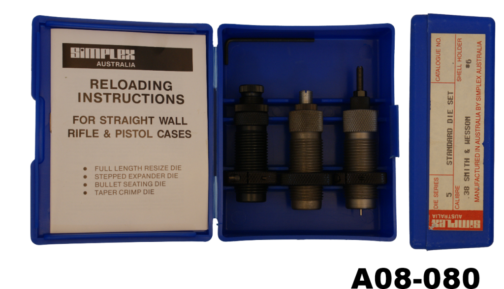 A08-080    .38s&w Simplex 3 Die Set