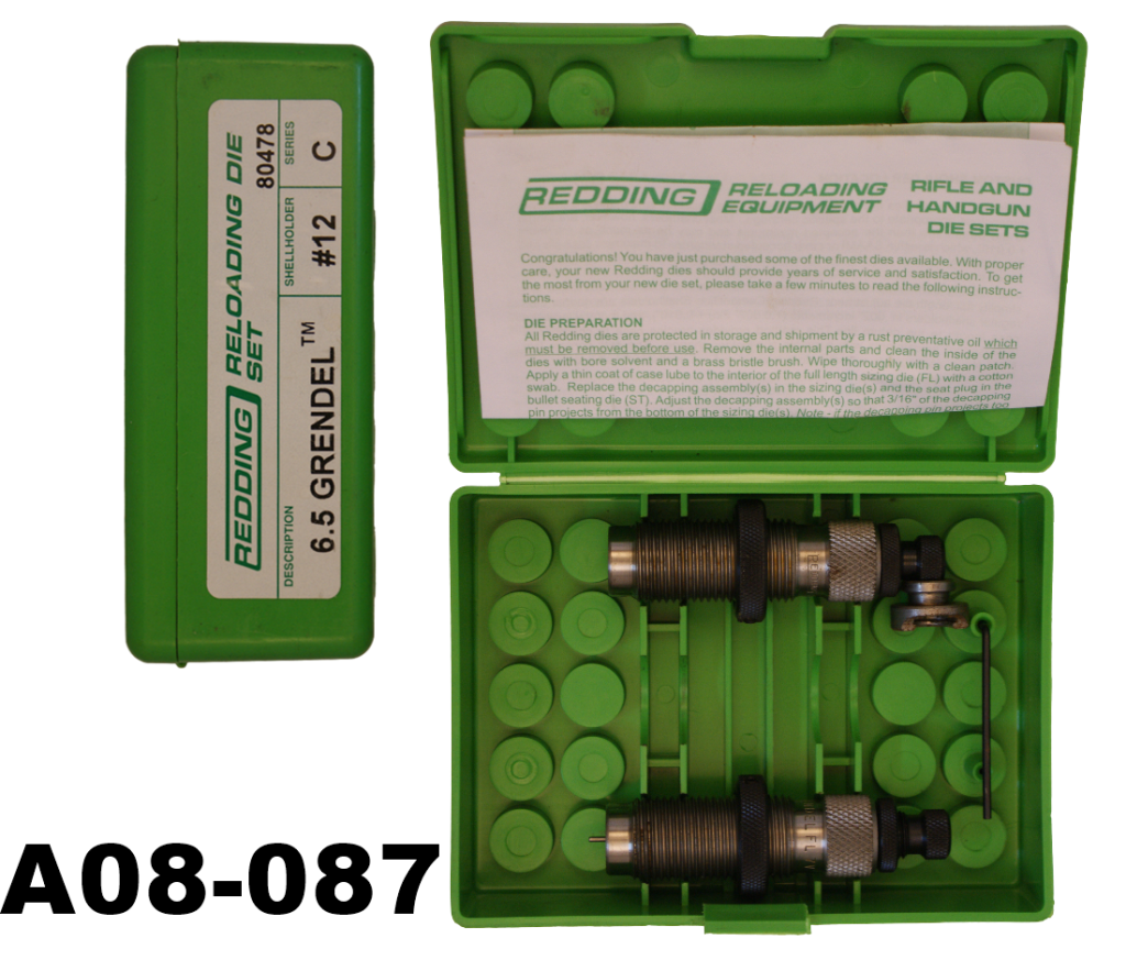 A08-087    6.5grendel Redding 2 Die set