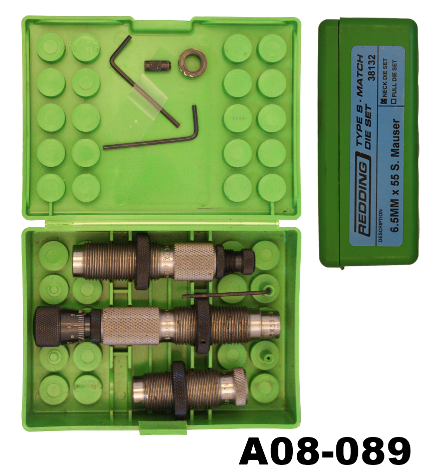 A08-089    6.5x55 Type S Match Redding 3 Die Set