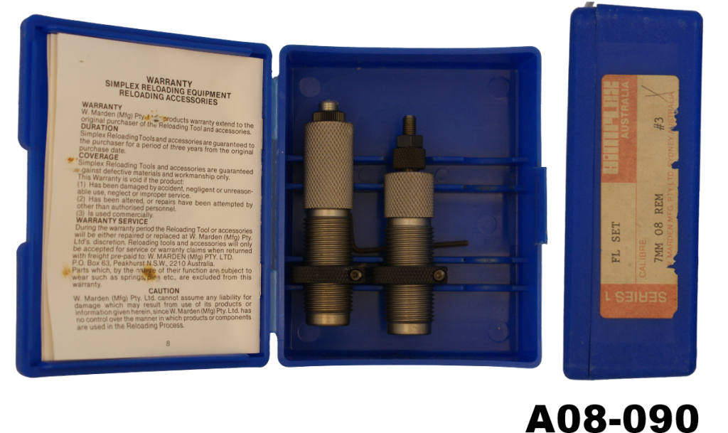 A08-090    7mm -08 Simplex 2 Die set