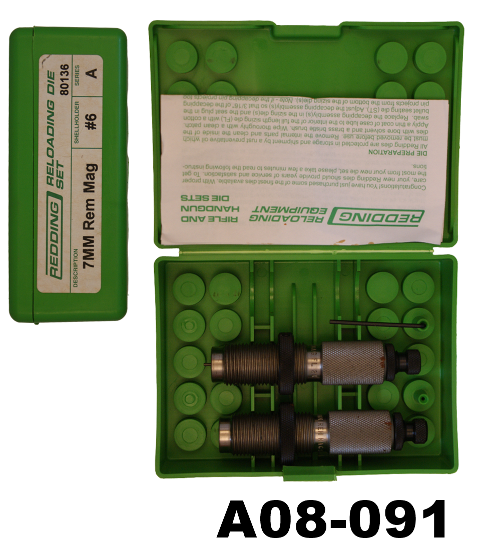 A08-091    7mm rem mag Redding 2 Die Set