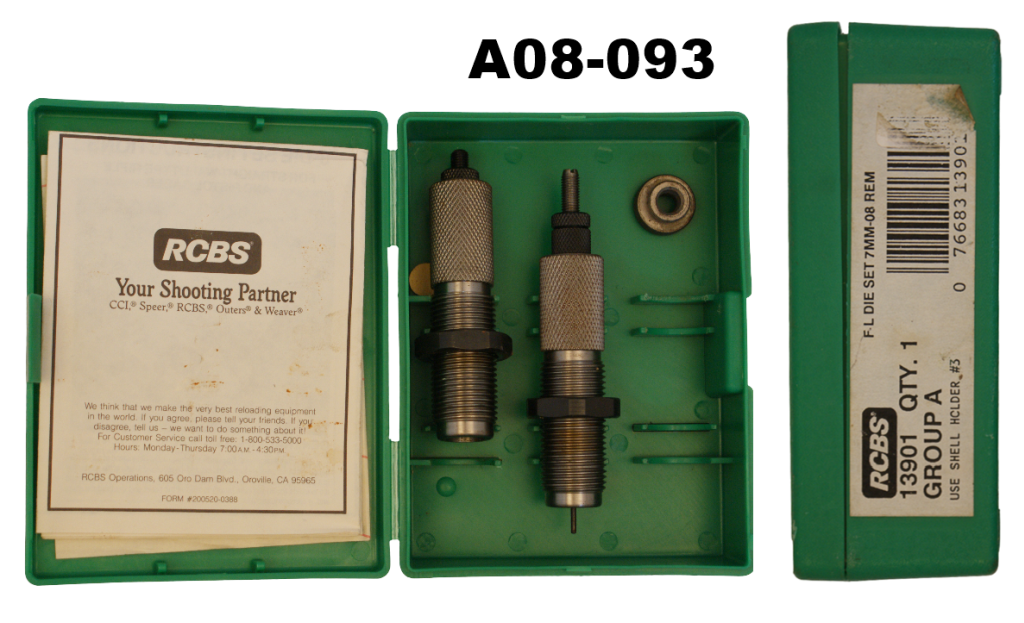 A08-093    7mm-08rem RCBS FL 2 Die Set