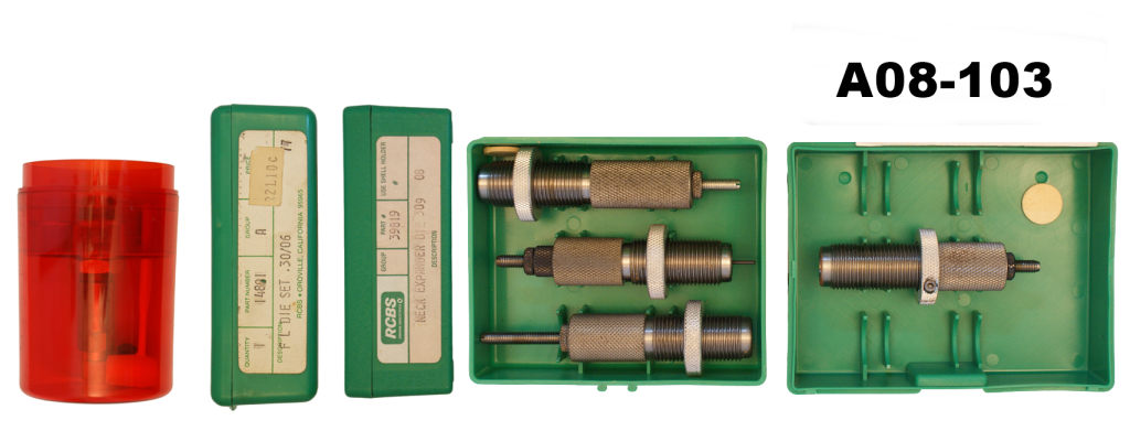 A08-103    .30-06 RCBS Reloading Die Set + 309 Neck Expander Die + 30-06 Lee Seating Die