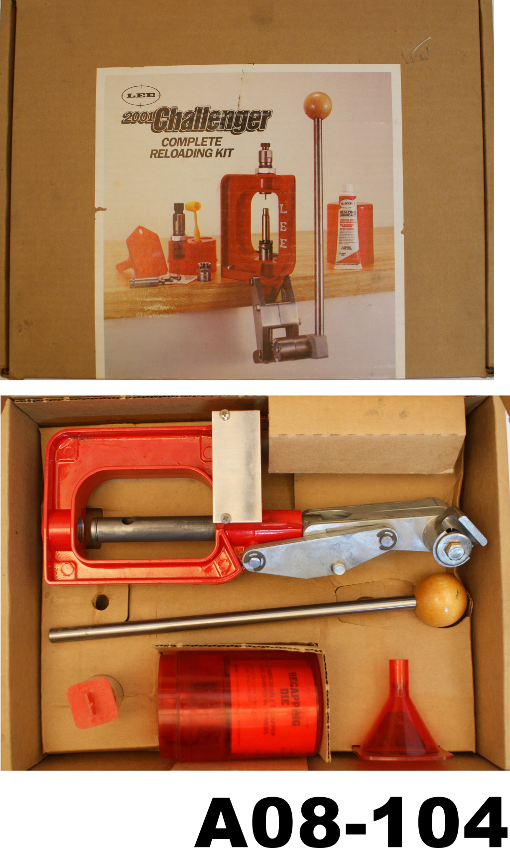 A08-104    Lee 2001 Challenger Complete Reloading Kit - Boxed