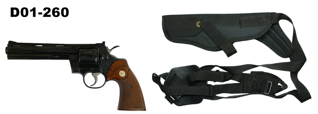 D01-260    .357mag Colt Python 6" Revolver - Shoulder Holster