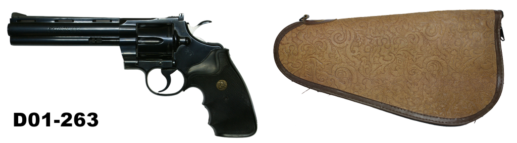 D01-263    .357mag Colt Python 6" Revolver - Leather Caddy