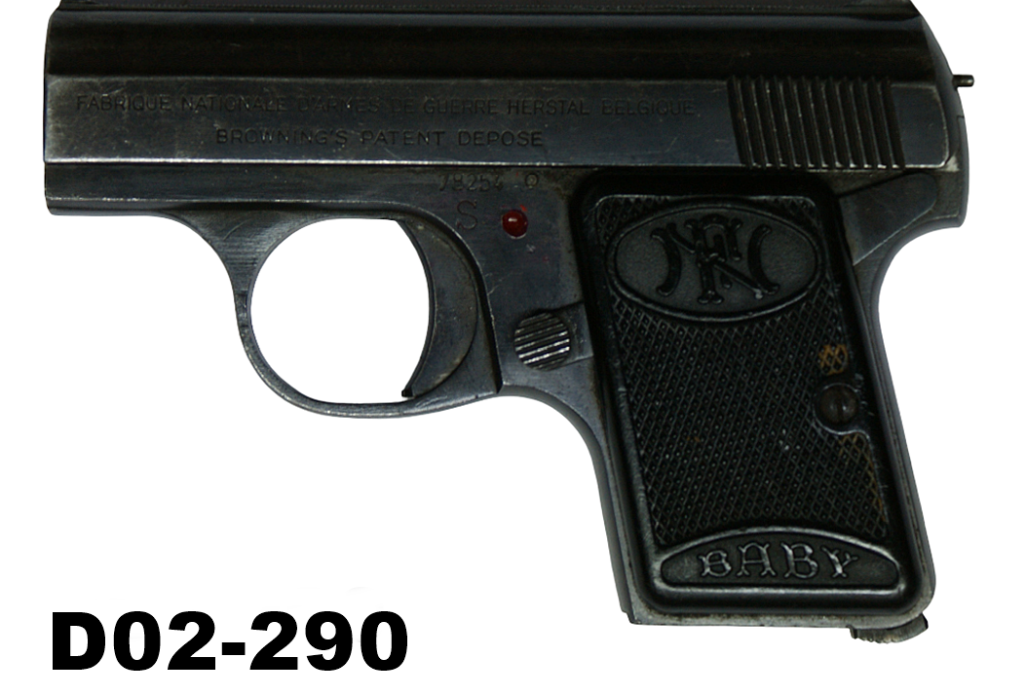 D02-290    6.35mm FN "Baby" Browning Pistol - No Magazine