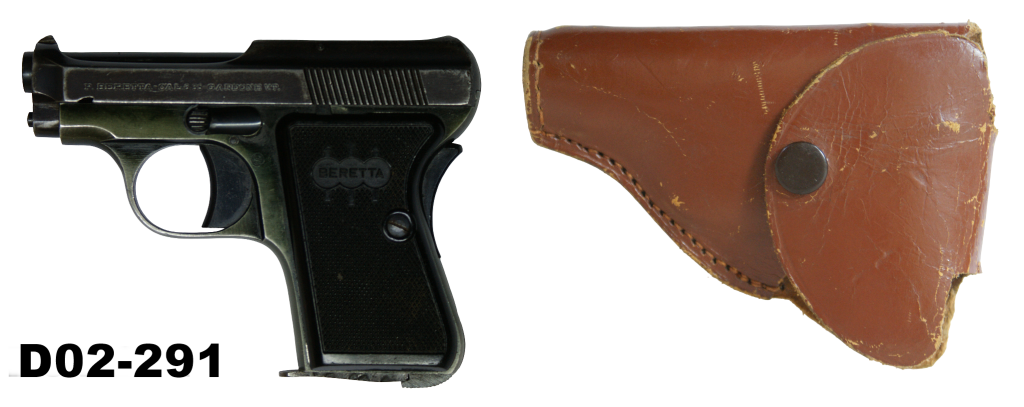 D02-291    6.35mm Beretta Model 418 Pistol - Leather Holster