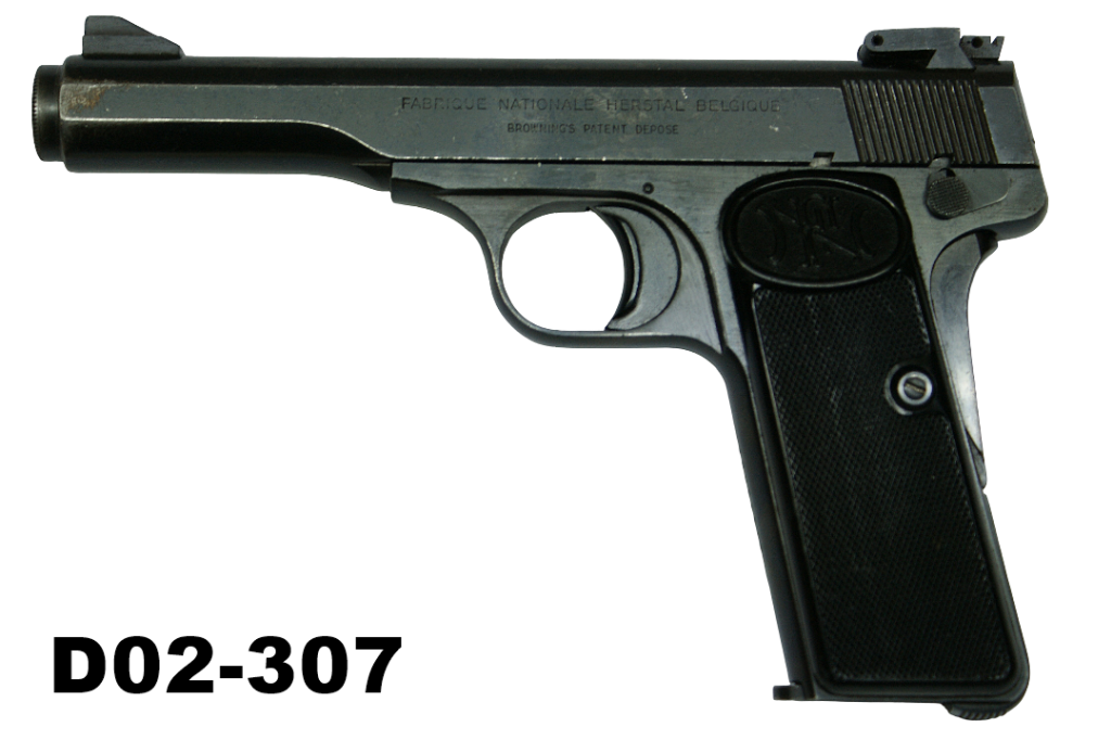 D02-307    7.65mm FN-Browning Model 1922 Pistol