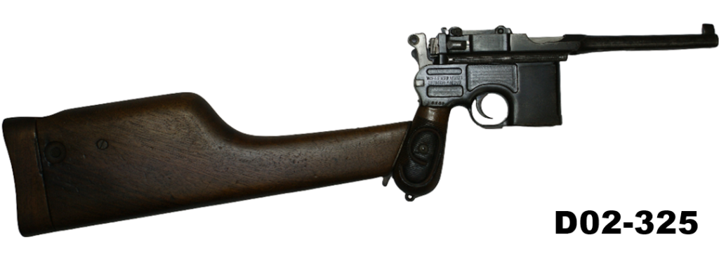 D02-325    9mmp Mauser Broomhandle "Red 9" Service Pistol - Shoulder Stock/Holster