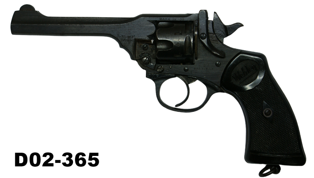 D02-365    .38s&w Webley MK "War Finish" 5" Service Revolver