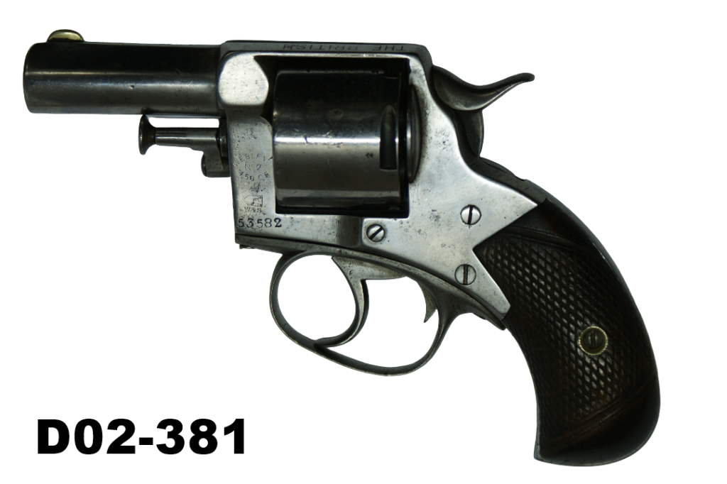 D02-381    .450 Webley No.2 "British Bulldog" 2 7/8" Solid Frame Revolver Pre-1898