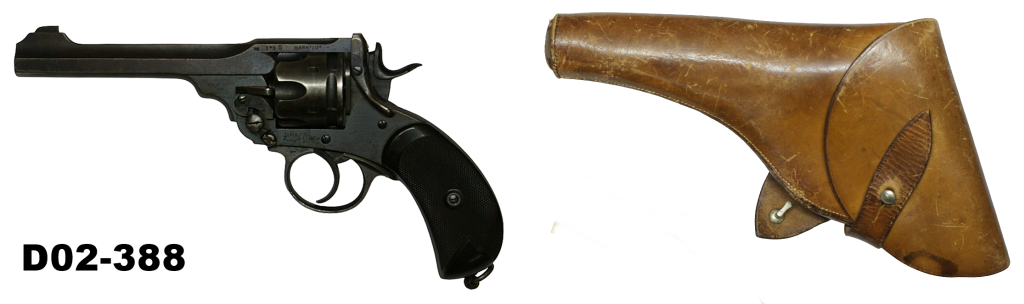 D02-388    .455 Webley MK4 6" Service Revolver - Issue Leather Holster