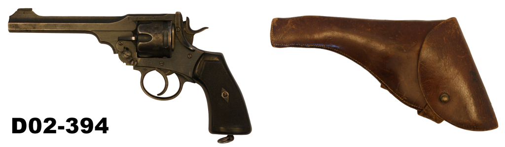 D02-394    .455 Webley MK4 6" Service Revolver+ Issue Leather Holster