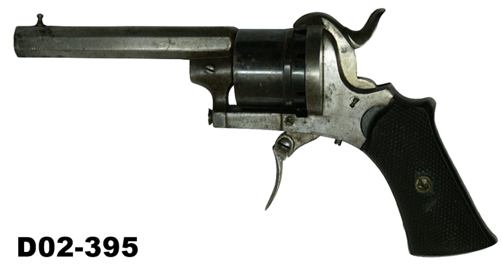 D02-395    .32 Pinfire Belgian Revolver Pre-1898