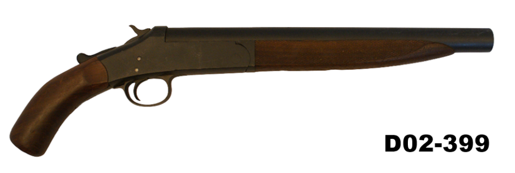 D02-399    12ga Harrington & Richardson S/B "Sawn-off" Shot Pistol