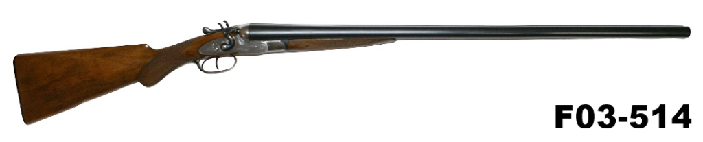 F03-514    12ga Webley & Scott Hammer S/S Shotgun