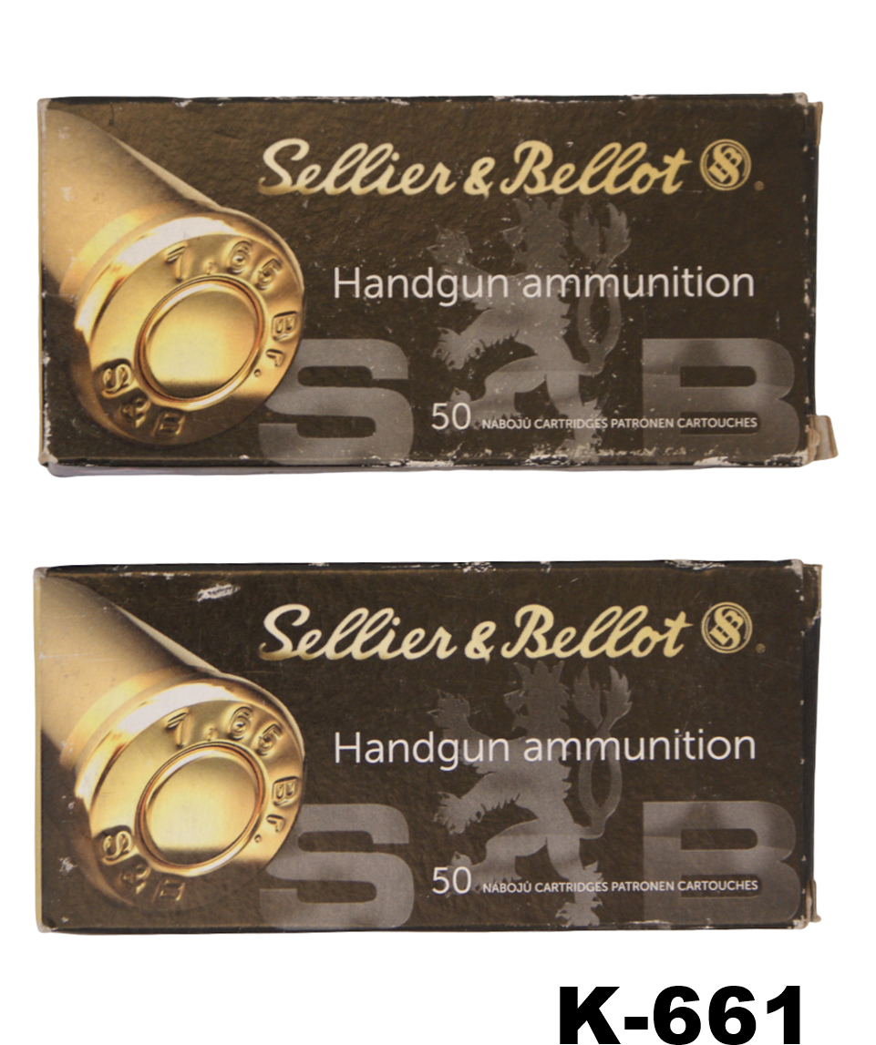 095-K-661 7.65mm Sellier & Bellot FMJ 73gr Ammunition x 100