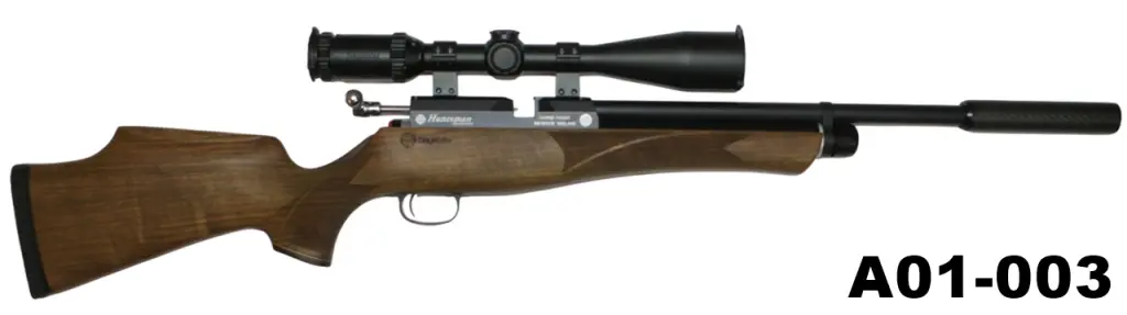 096-A01-003-5mm/.20cal Daystate "Huntsman Classic" RCP Rifle - Scoped & Suppressor