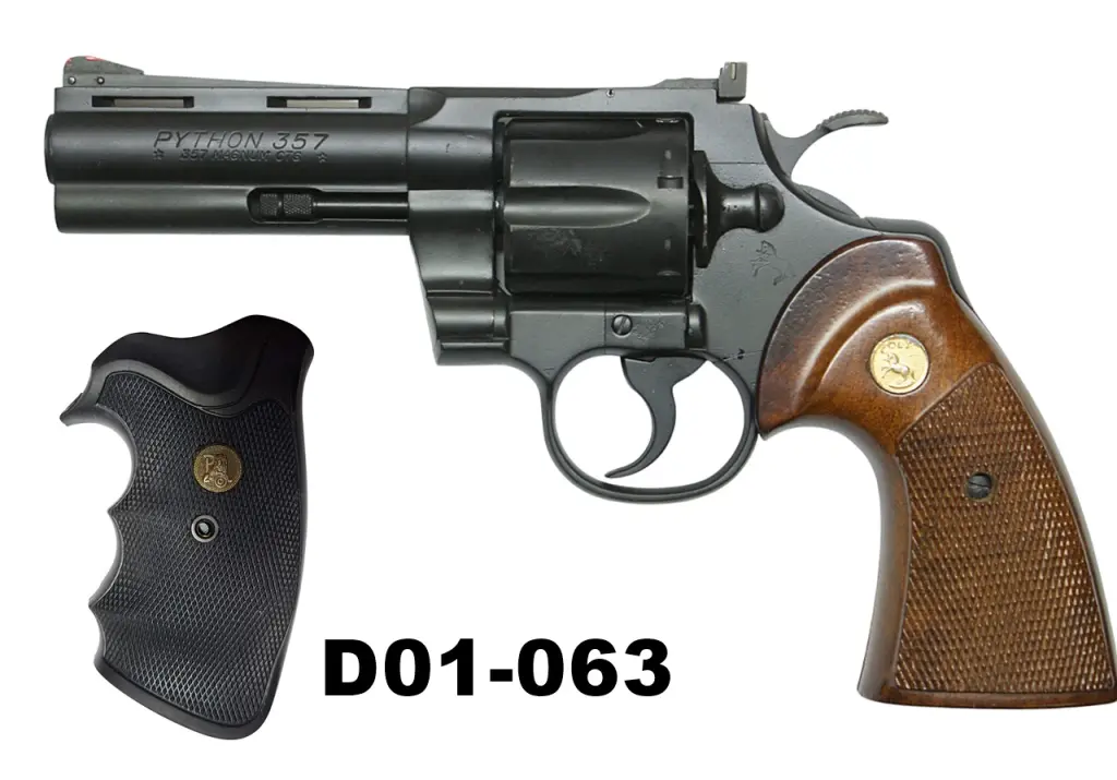 096-D01-063-.357mag Colt "Python" 4" Revolver - Spare Pachmayr Grips