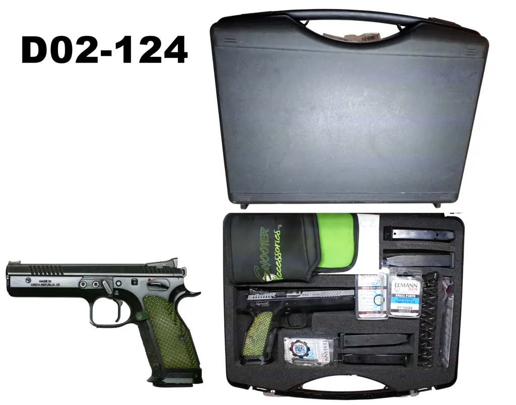 096-D02-124-9mmp CZ Para Tactical Sport 2 Racing Green Pistol - Cased & 3 Spare Magazines + Spares